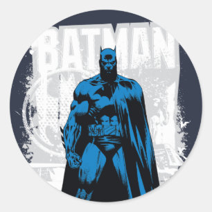 Batman Comic - Vintage Full View Classic Round Sticker