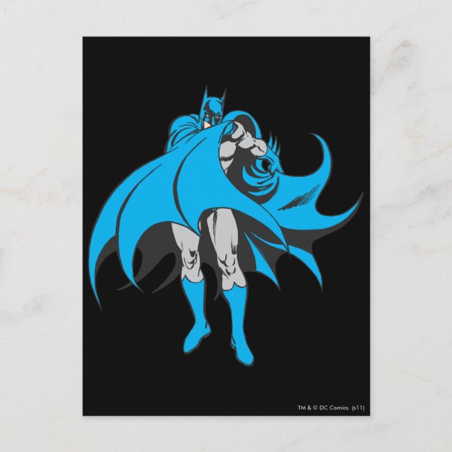 Batman Covers Face Postcard (Front)