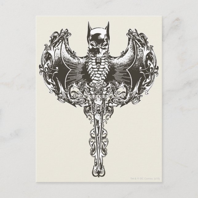 Batman Cowl and Skull Crest Postcard (Front)