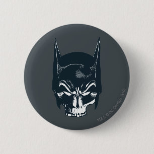 Batman Cowl/Skull Icon 6 Cm Round Badge