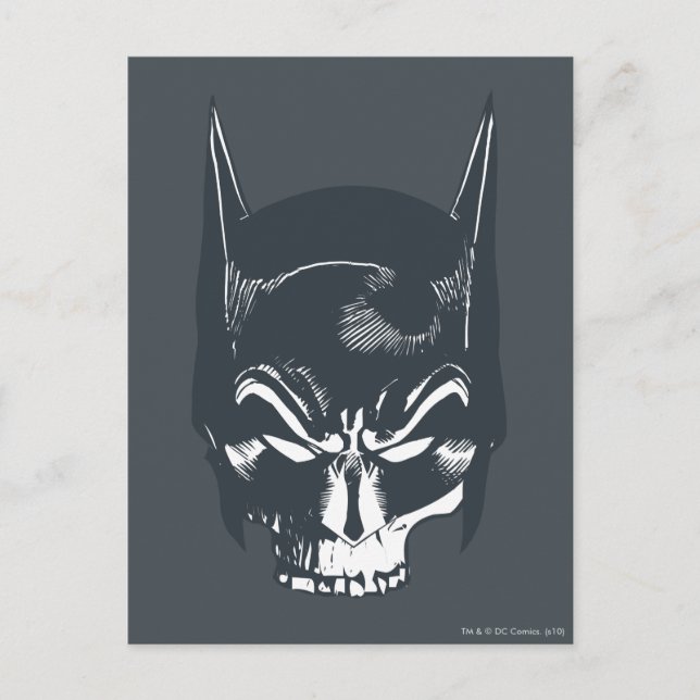 Batman Cowl/Skull Icon Postcard (Front)