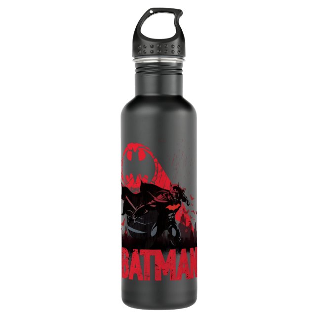 Batman Crimson Bat Signal 710 Ml Water Bottle (Front)