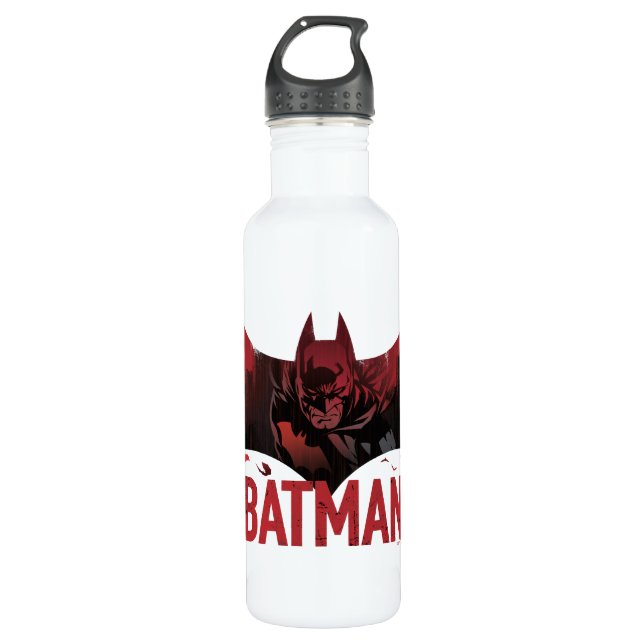 Batman Crimson Gotham Icon 710 Ml Water Bottle (Front)