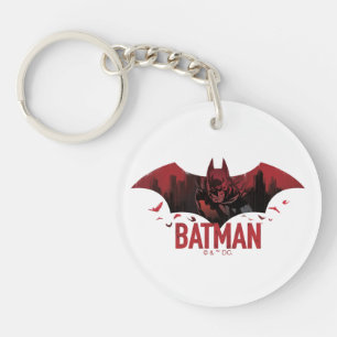 Batman Crimson Gotham Icon Key Ring
