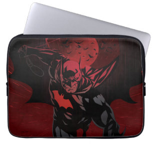 Batman Crimson Leap Laptop Sleeve