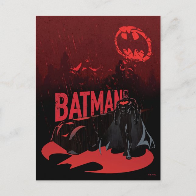 Batman Crimson Rain Postcard (Front)