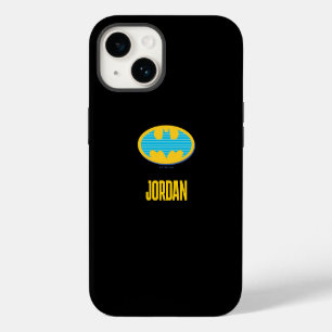 Batman Cyan Stripes Symbol iPhone 14 Case