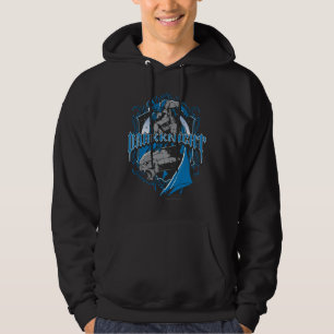 Batman Dark Knight   Blue Grey Logo Hoodie