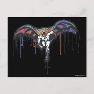 Batman Dash Painted Postcard