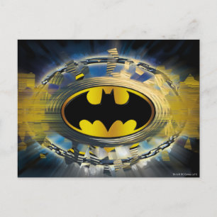 Batman Decorated Logo Postcard