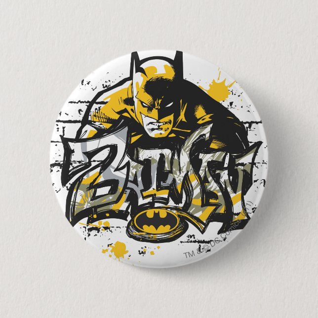 Batman Design 10 6 Cm Round Badge (Front)