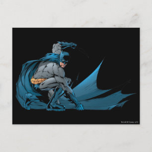Batman down on the ground postcard