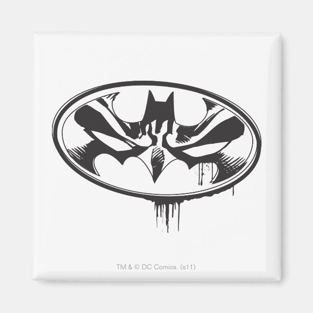 Batman Drip Logo Magnet (Front)