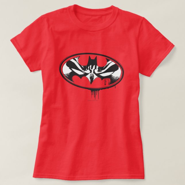 Batman Drip Logo T-Shirt (Design Front)