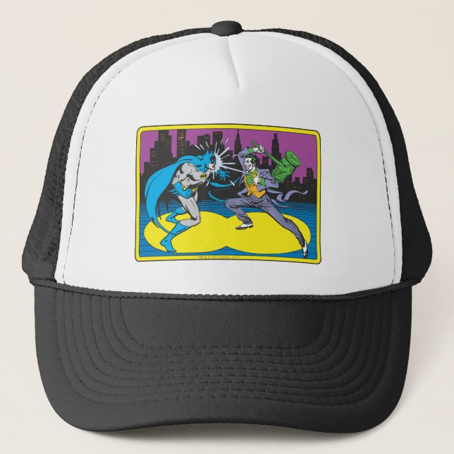 Batman Fights Joker Trucker Hat (Front)
