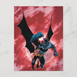 Batman Firey Sky Postcard