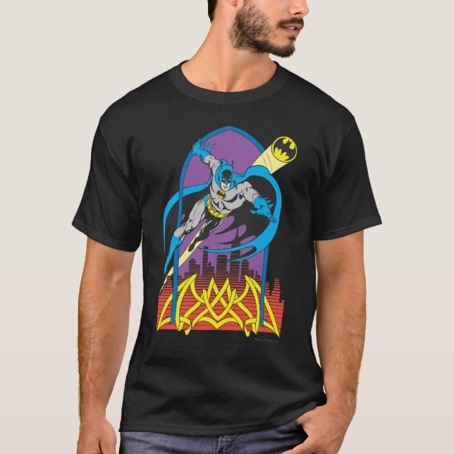 Batman Flies Thru the Night T-Shirt (Front)