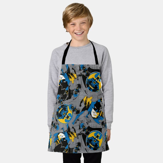 Batman Full Throttle Toss Pattern Apron (Worn)