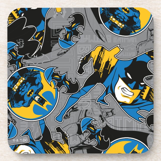 Batman Full Throttle Toss Pattern Coaster (Front)