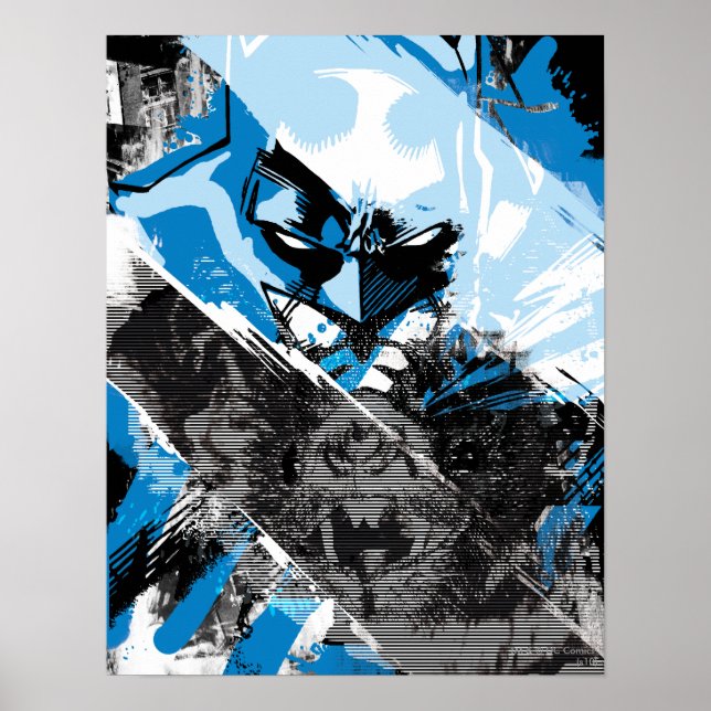 Batman Future Cityscape Montage Poster (Front)