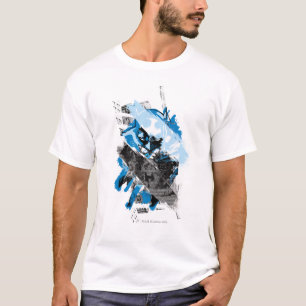 Batman Future Cityscape Montage T-Shirt