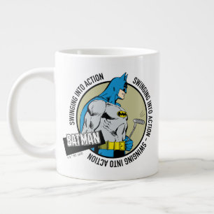Batman Golfing - Swinging Into Action Large Coffee Mug