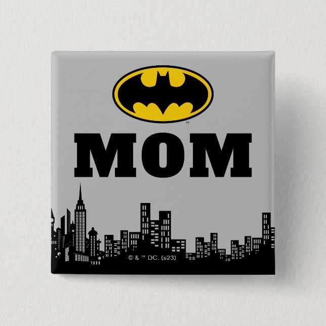 Batman - Gotham City | Birthday Mum 15 Cm Square Badge (Front)