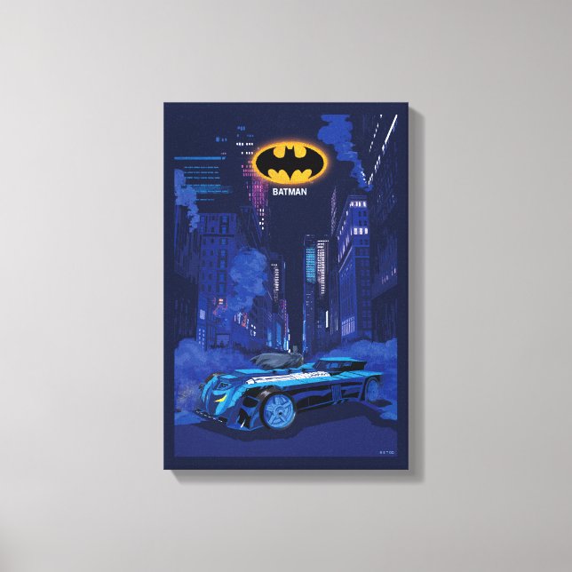 Batman Gotham City Night Patrol Canvas Print (Front)