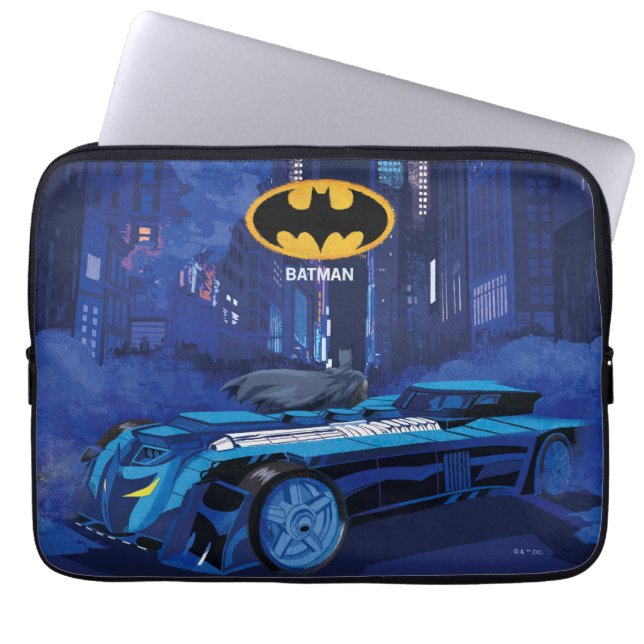 Batman Gotham City Night Patrol Laptop Sleeve (Front)
