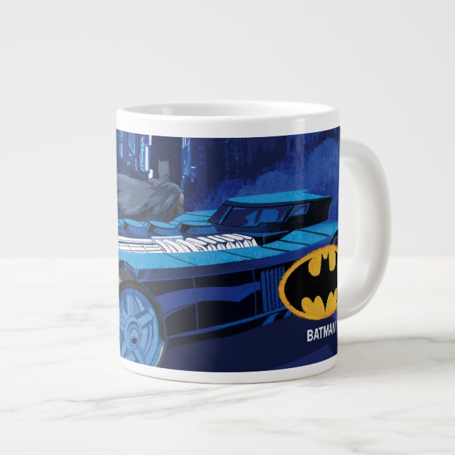 Batman Gotham City Night Patrol Large Coffee Mug (Front Right)