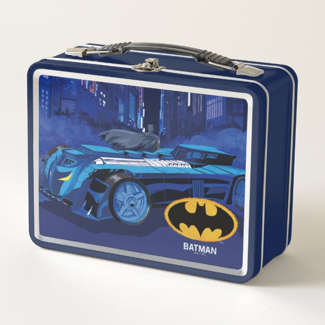 Batman Gotham City Night Patrol Metal Lunch Box (Front)