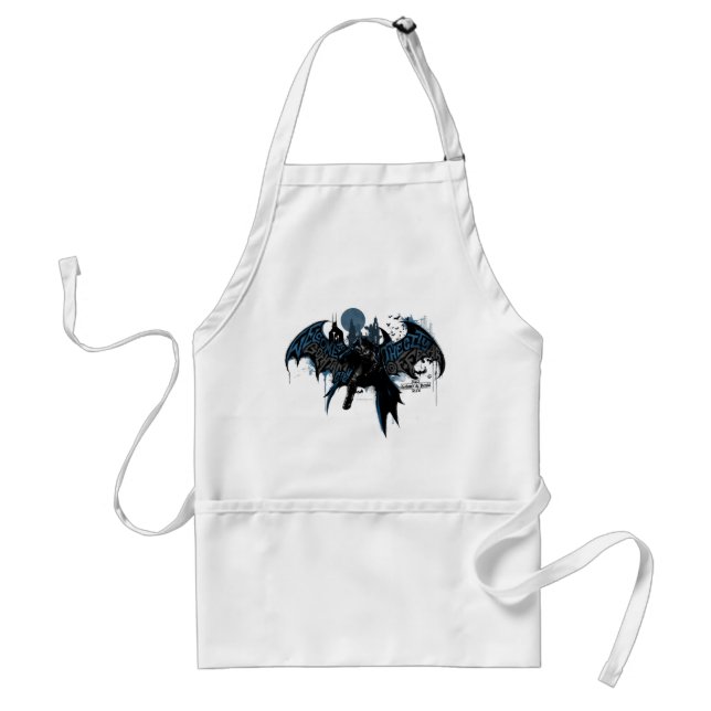 Batman Gotham City Paint Drip Graphic Standard Apron (Front)