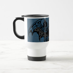 Batman Gotham City Paint Drip Graphic Travel Mug