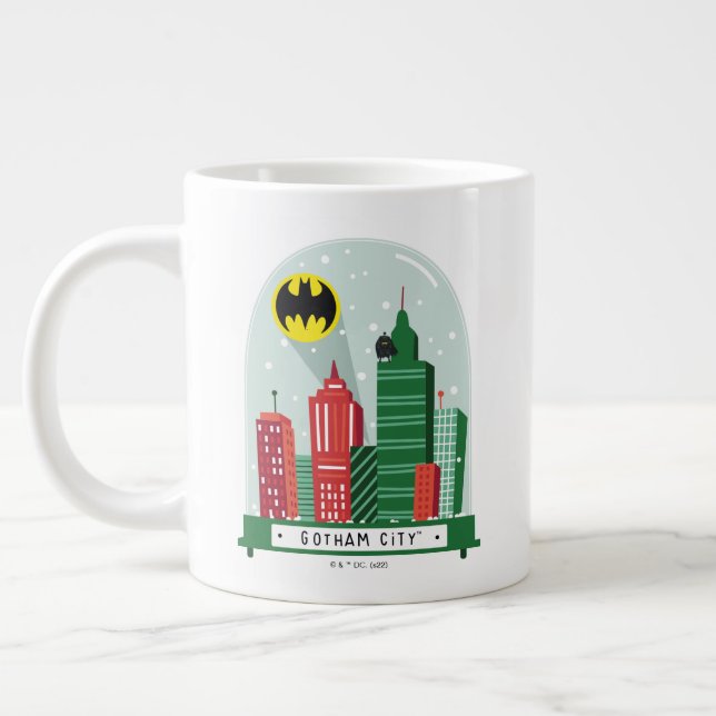 Batman Gotham City™ Snow Globe Graphic Large Coffee Mug (Left)