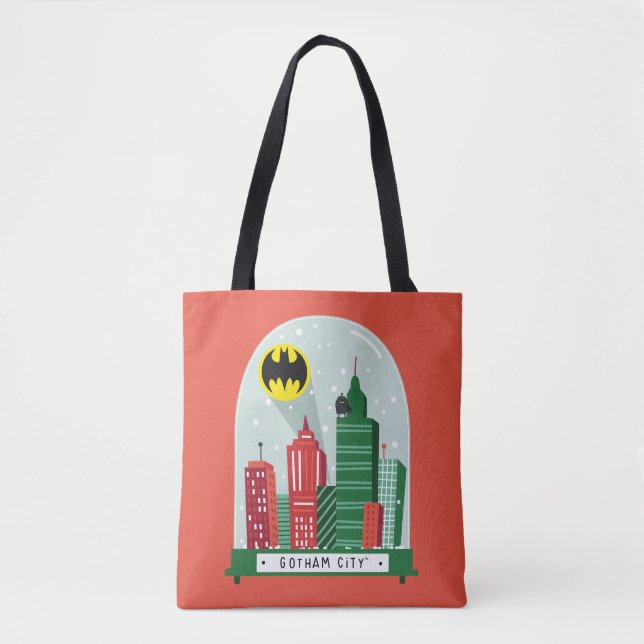Batman Gotham City™ Snow Globe Graphic Tote Bag (Front)