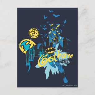 Batman Gotham Guardian Notebook Sketch Postcard