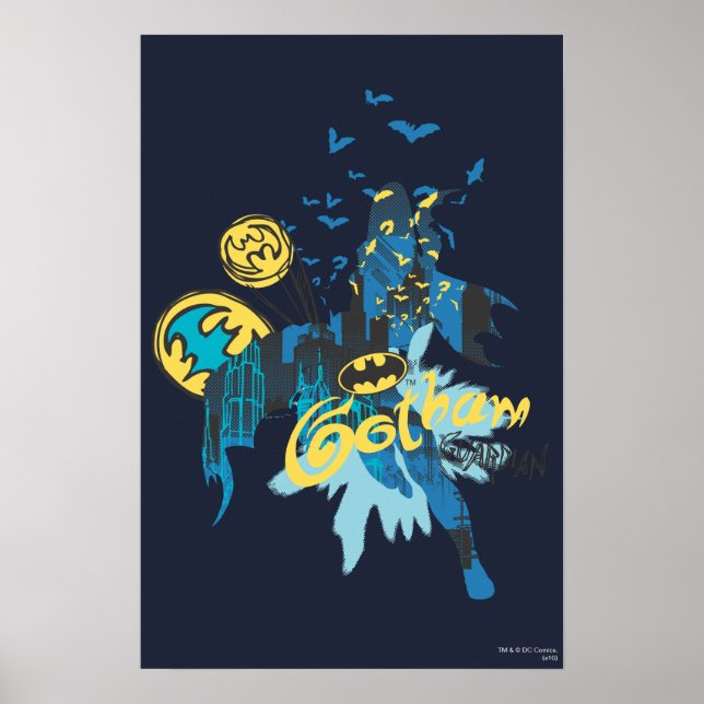 Batman Gotham Guardian Notebook Sketch Poster (Front)
