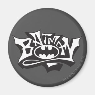 Batman   Graffiti Name Logo Magnet