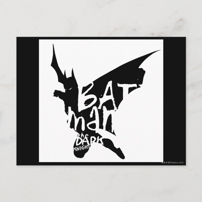 Batman Handwritten Postcard (Front)