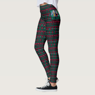 Batman Happy Holidays Joker & Harley Quinn Leggings