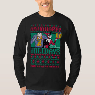 Batman   Happy Holidays Joker & Harley Quinn T-Shirt