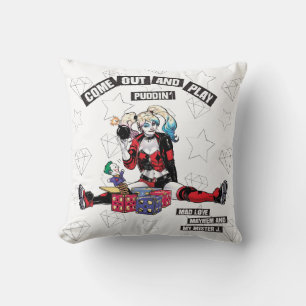 Batman   Harley Quinn "Come Out And Play Puddin'" Cushion
