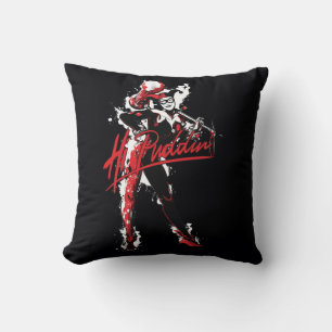 Batman   Harley Quinn "Hi Puddin'" Ink Art Cushion