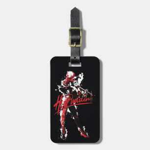 Batman   Harley Quinn "Hi Puddin'" Ink Art Luggage Tag