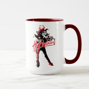 Batman   Harley Quinn "Hi Puddin'" Ink Art Mug