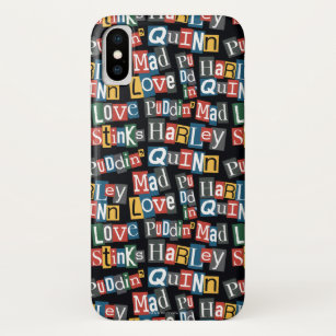 Batman   Harley Quinn Ransom Note Style Pattern Case-Mate iPhone Case