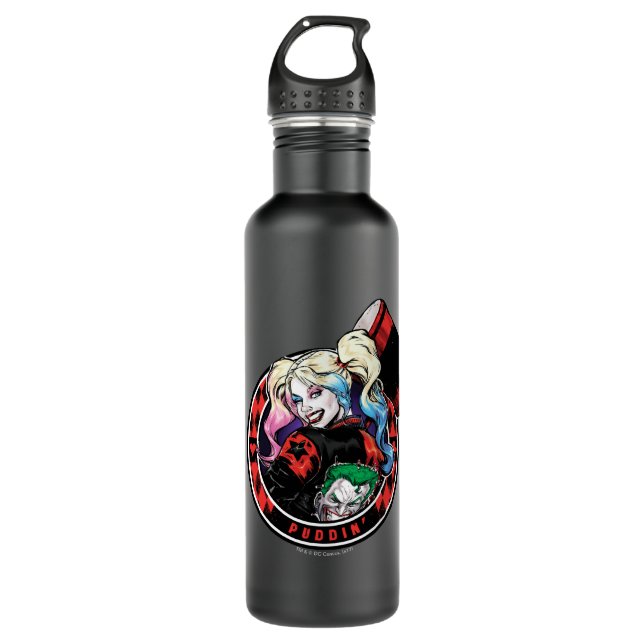 Batman | Harley Quinn Winking With Mallet 710 Ml Water Bottle (Front)