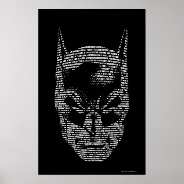 Batman Head Mantra Poster (Front)