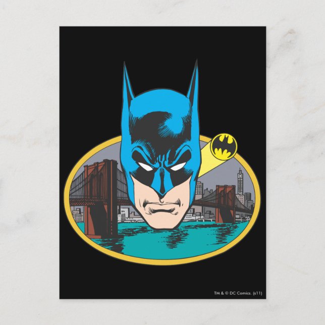 Batman Head Postcard (Front)