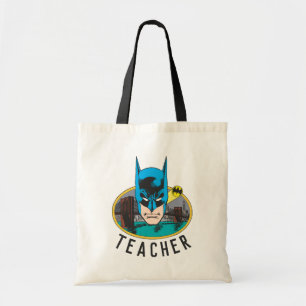 Batman Head Teacher Tote Bag